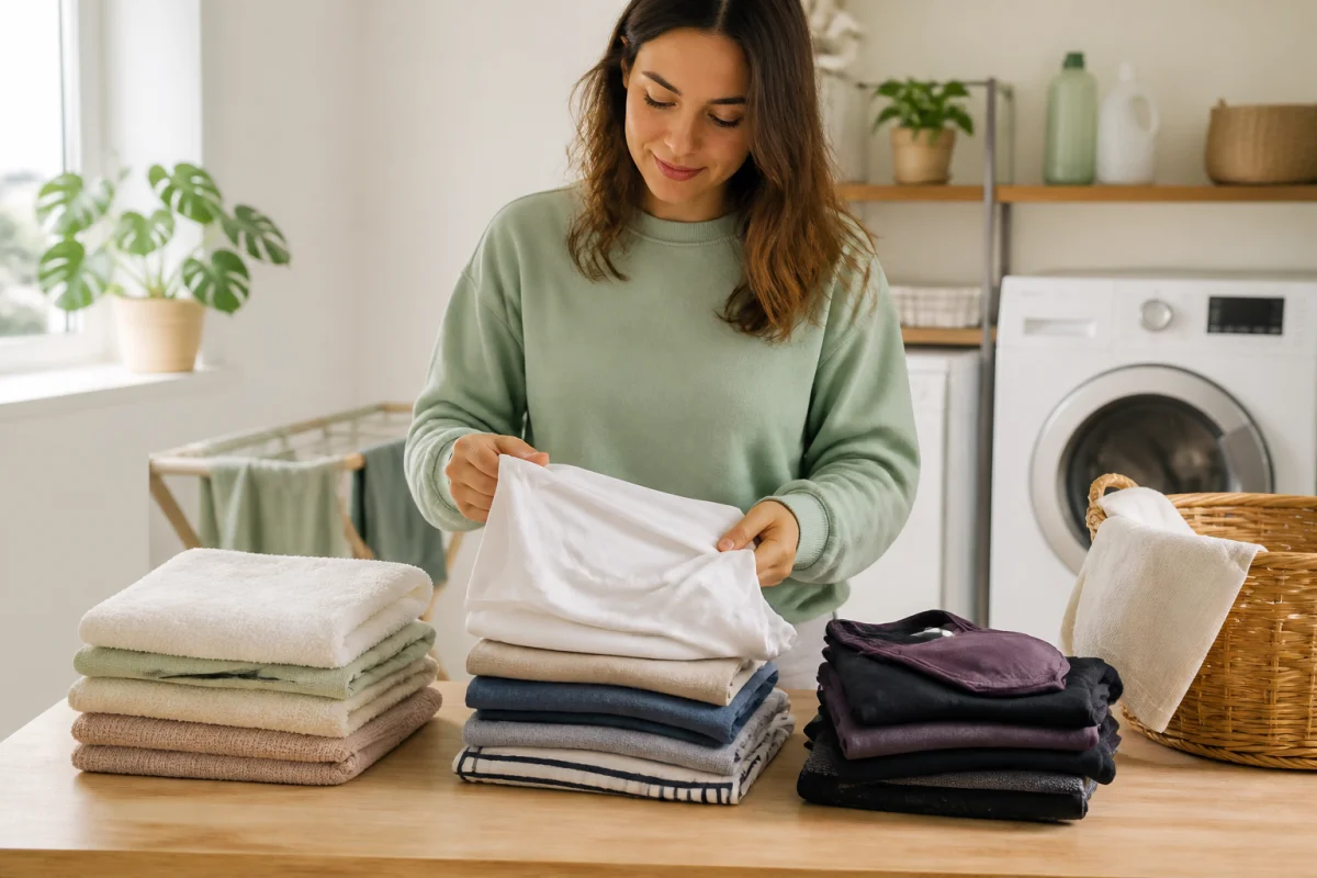 Lavage écologique du linge au quotidien