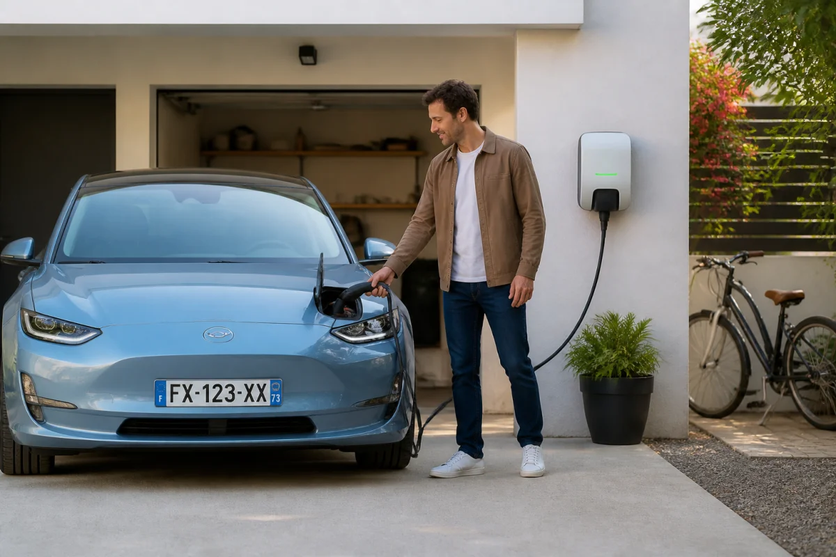 Recharger une voiture électrique à la maison