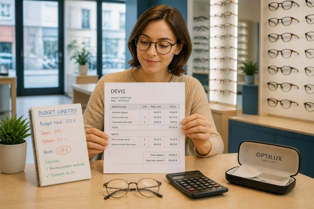 Aides pour acheter des lunettes